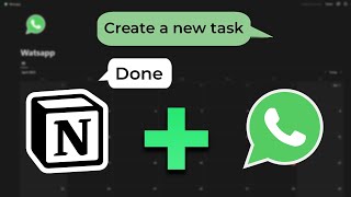 How to create new tasks in Notion using WhatsApp [upl. by Oiramaj]