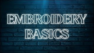 Embroidery Basics with BAI Embroidery V22 [upl. by Clarabelle]