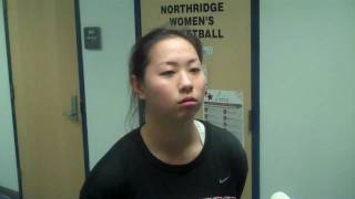 WBB Janelle Nomuras NMSU PostGame Interview [upl. by Vic]