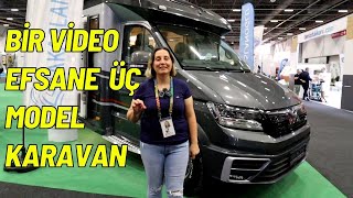 ÜÇ SEMİENTEGRE KARAVAN MODELİ TEK VİDEO BİFAŞ FUARIAKASLANOĞLU KARAVAN [upl. by Brogle]