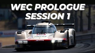 JOTA Fastestas only 9 cars take part WEC Prologue 2024 Session 1 Report [upl. by Enelrae]