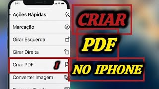 Como editar PDF no iPhone iOS de graça sem instalar nada no celular [upl. by Idalia367]