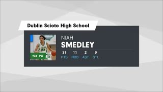 Niah Smedley Basketball Highlights vs Olentangy Berlin 31 pts 11 rebs 9 stls [upl. by Knute458]