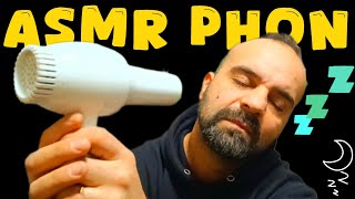 363 HAIR DRYER asciugacapelli 💜✨♻️ ASMR suono phon 💙✨ relaxing movement fall esleep HD SOUND 4K 🤍 o [upl. by Joey]