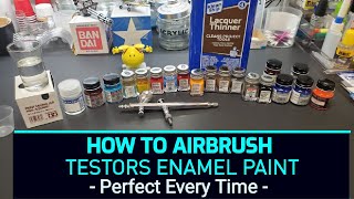 How To Airbrush Testors Enamel Paint  Awesome Results  Perfect Every Time [upl. by Mccomb]