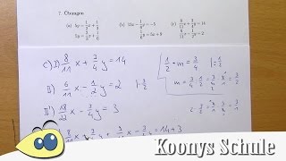 LGS Aufgaben mit Brüchen lineare Gleichungssysteme lösen vorgerechnet  77  Blatt 3820 [upl. by Sivartal]