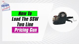 Pricing Guns  How To Load A SSW Two Line Quick and Detailed Instructions [upl. by Innis507]