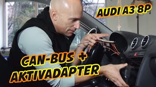 Audi A3 8P  CanBus  Aktivadapter für Autoradio installieren  ARS24 [upl. by Rockefeller]