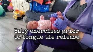 Pre tongue tie release exercises for a newborn [upl. by Nee]