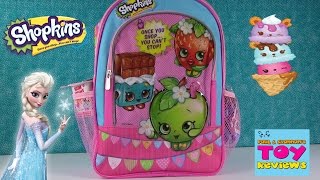 Shopkins Surprise Backpack  Frozen Yummy World Fashems LPS Unboxing  PSToyReviews [upl. by Anived]