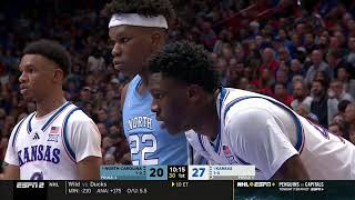 Kansas vs North Carolina  Men Basketball Nov 82024 [upl. by Backler53]