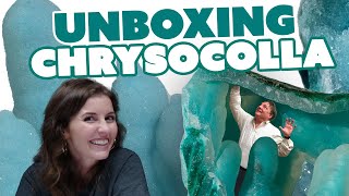 Unboxing Chrysocolla All About Natures Vibrant Blue Stone [upl. by Annahsal]