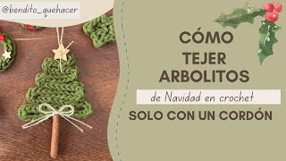 CÓMO TEJER UN ARBOLITO DE NAVIDAD  Bendito Quehacer  Crochet  Ganchillo [upl. by Orwin]