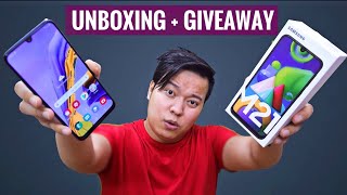 Samsung Galaxy M21 Unboxing  Giveaway 🎁 ₹12999 Mein ZabarDast Smartphone [upl. by Hillegass]