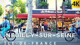 Richest Suburb of Paris France HAUTSDESEINE🇫🇷💰Neuillysurseine ➜ La Défense 4K Walking Tour [upl. by Reywas563]