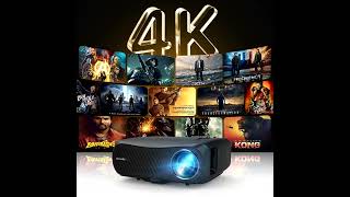 ZCGIOBN Smart 4K Projector Review 1000ANSI Lumens 5G WiFi amp Bluetooth for Gaming amp Streaming [upl. by Erdnaek]