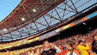 National anthem of Wales sung by the fans Really amazing The Netherlands  Wales 32 [upl. by Clementas]