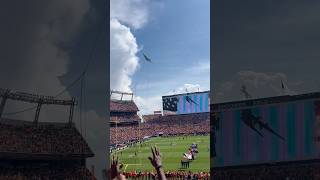 C130 Air Force Reserves Flyover at Denver Broncos game vs Steelers [upl. by Adianez]