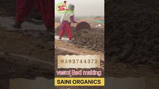 vermicompost Bed making process farming agriculture kisan organic sainiorganics [upl. by Bahr363]