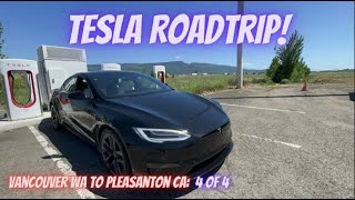 Tesla Roadtrip 4 of 4  Vancouver WA to Pleasanton CA 648 miles [upl. by Zeuqram278]