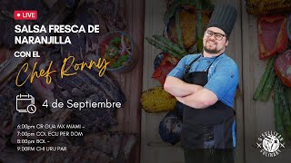 Salsa fresca de naranjilla con el Chef Ronny [upl. by Aelrac164]