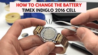 How to Replace the Watch Battery on a Timex Indiglo 2016 Cell [upl. by Monsour]