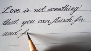 Hand writing with pencil  pencil calligraphy  mazic writer [upl. by Uyekawa52]