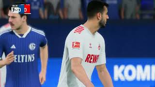 FC Schalke 04  1 FC Köln My reactions and comments gameplay EA Sports FC 24 [upl. by Ahen213]