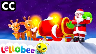 Santas Reindeer Song  Nursery Rhymes with Subtitles [upl. by Demb]