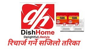 Dish home richarge garne tarika डिस होम रिचार्ज गर्ने तरिका [upl. by Schou]