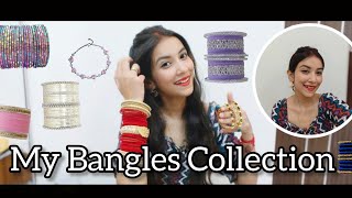 My Bangles Collection✨🌹 Mini Bangles Haul💕 Itspadminirajib [upl. by Bordiuk843]