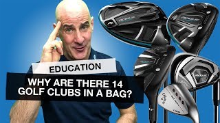 Why are there 14 GOLF CLUBS in a bag and what do they all do Golf Basics [upl. by Olnton]