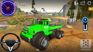 Offroad Police Truck 4 Player Mud Racing 3D Driving Cars IOS Android Gameplay Offroad Outlaws [upl. by Kipper]