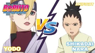 YODO VS SHIKADAI NARA CHUNIN EXAMS TOURNAMENT [upl. by Ahsinna413]