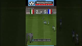 Final Italy vs France  World Soccer Winning Eleven 2002  PlayStation 1  Shorts [upl. by Eemyaj]