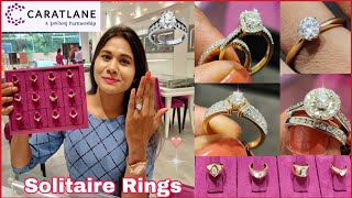 HUGE Solitaire Ring Designs With Price 💎 Caratlane Solitaire Diamond Ring Designs With Price💍 [upl. by Lj]