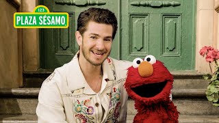 Plaza Sésamo ¡Elmo conoce a Andrew Garfield [upl. by Nauwtna]