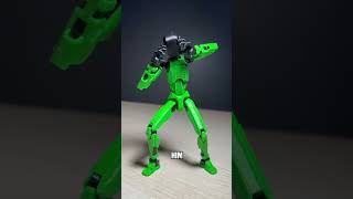 This is green now😮‍💨 Figure link in bio🔗 actionfigures t13 dummy stopmotion lego toy figure [upl. by Rudman]