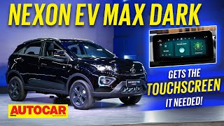 2023 Tata Nexon EV Max Dark  Gets the touchscreen it needed  Walkaround  Autocar India [upl. by Chaddie385]