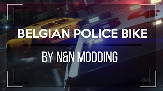 BMW Belgian police bike  Belgische politie motor 4K Skin GTA5 DOWNLOAD [upl. by Yhtimit665]