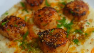 The Best Pan Seared Scallop Recipe Ever❗️🤯 [upl. by Clayborne]