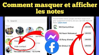 Comment masquer et afficher des messages sur lapplication Facebook Messenger [upl. by Adiene69]