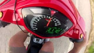 zacxanthi Yamaha Crypton X 180cc accel  top speed [upl. by Ahsinet221]