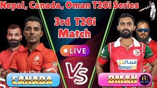 CANADA VS OMAN T20 MATCH LIVE  MATCH 2  CANADA VS OMAN LIVE 2024  LIVE MATCH SCORE COMMENTARY [upl. by Akerue]