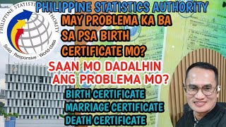 KAPAG MAY PROBLEMA SA BIRTH CERTIFICATE MGA DAPAT GAWIN  SAAN GAGAWIN PARA MAAYOS ANG MALI [upl. by Aicenat]