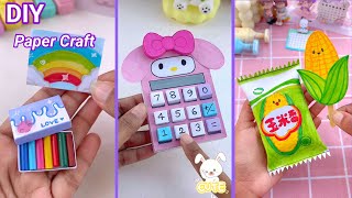 DIY Creative Craft Ideas When You’re Bored  Easy Paper Craft  School Supplies  Miniature [upl. by Sibylla]