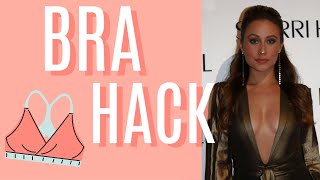 NEW bra hack for backless dress  low cut  lift [upl. by Akyeluz]