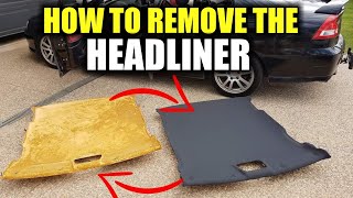 How To Remove a SEDAN Car HEADLINER In Any Vehicle [upl. by Arihsa]