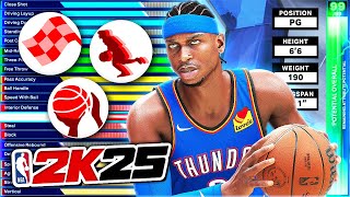 NBA 2K25 Best Builds Guide 66 Two Point Guard Build Template on 2K25 [upl. by Asinet]