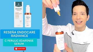 Review Endocare Radiance C Ferulic Edafence Serum I Español I Vitamina C Serum [upl. by Santiago]